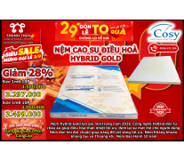 Nệm Foam Điều Hoà Thế Hệ Mới Hybrid Gold