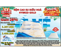 Nệm Foam Điều Hoà Thế Hệ Mới Hybrid Gold