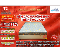 nệm cao su tổng hợp thế hệ mới kam