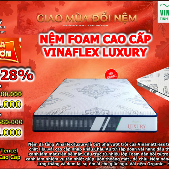 Nệm Foam Cao Cấp Vinaflex Luxury