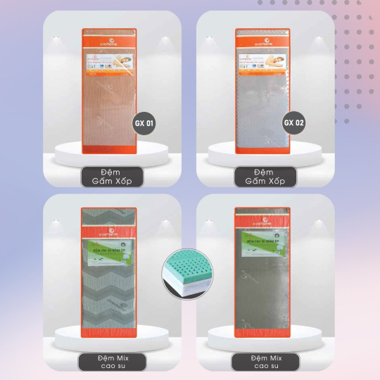 Nệm Bông Ép Hàn Quốc Everhome
